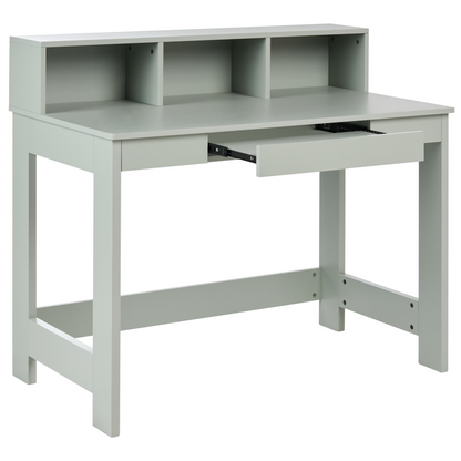 Home Desk Light Green Particle Board Drawer Storage 111 x 60