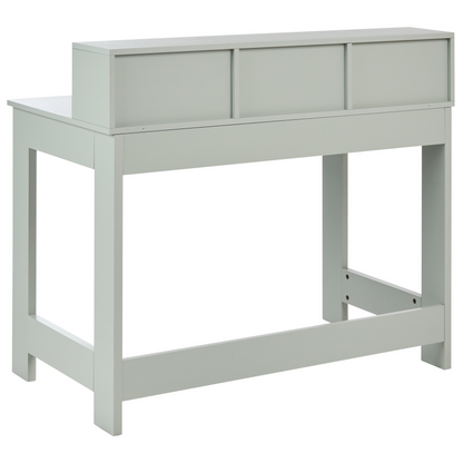Home Desk Light Green Particle Board Drawer Storage 111 x 60