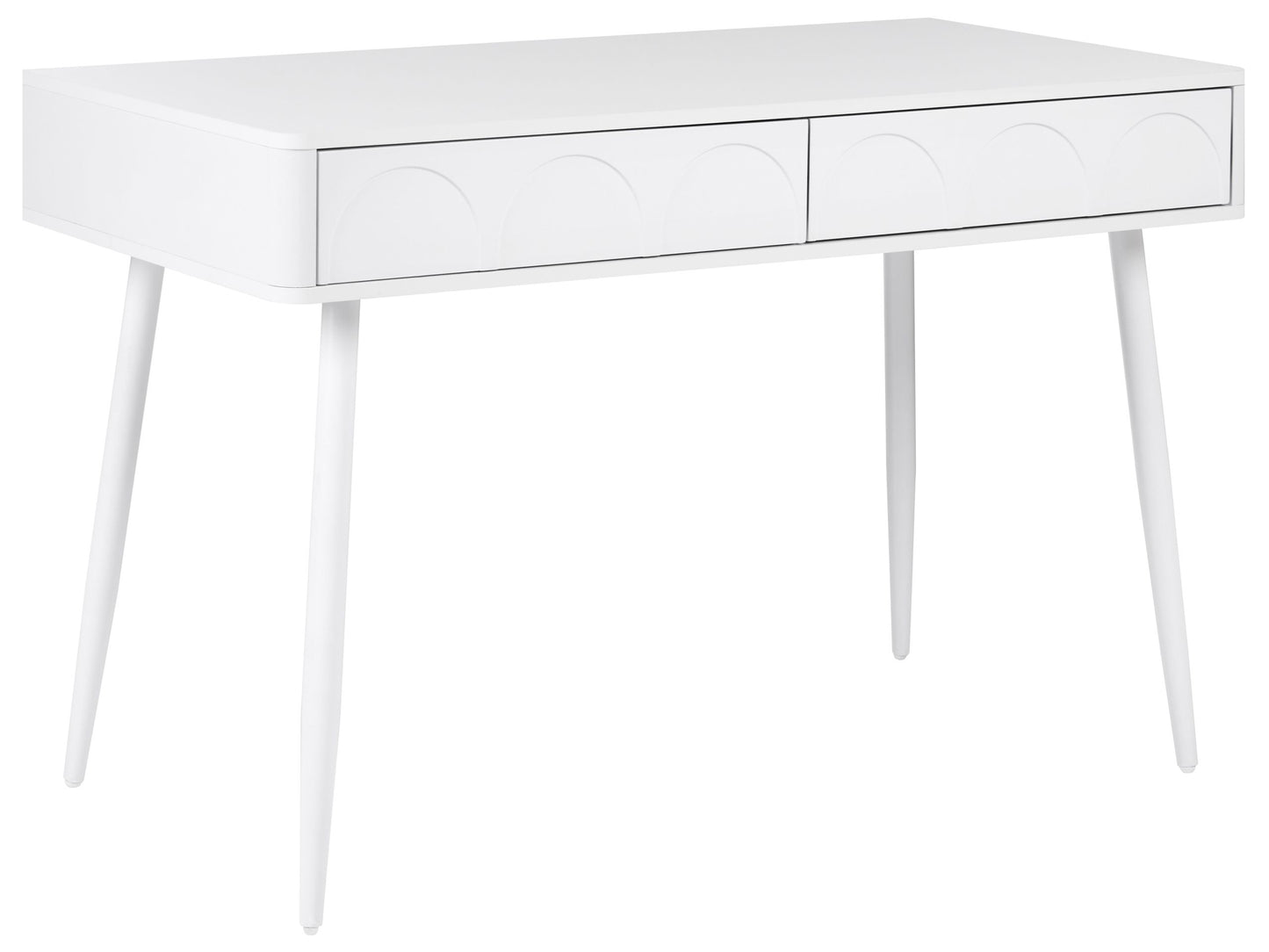 Home Desk White Particle Board Desk 120 x 60cm Drawer Storage