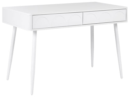 Home Desk White Particle Board Desk 120 x 60cm Drawer Storage