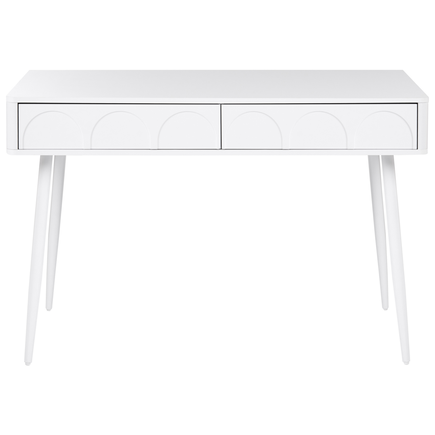 Home Desk White Particle Board Desk 120 x 60cm Drawer Storage