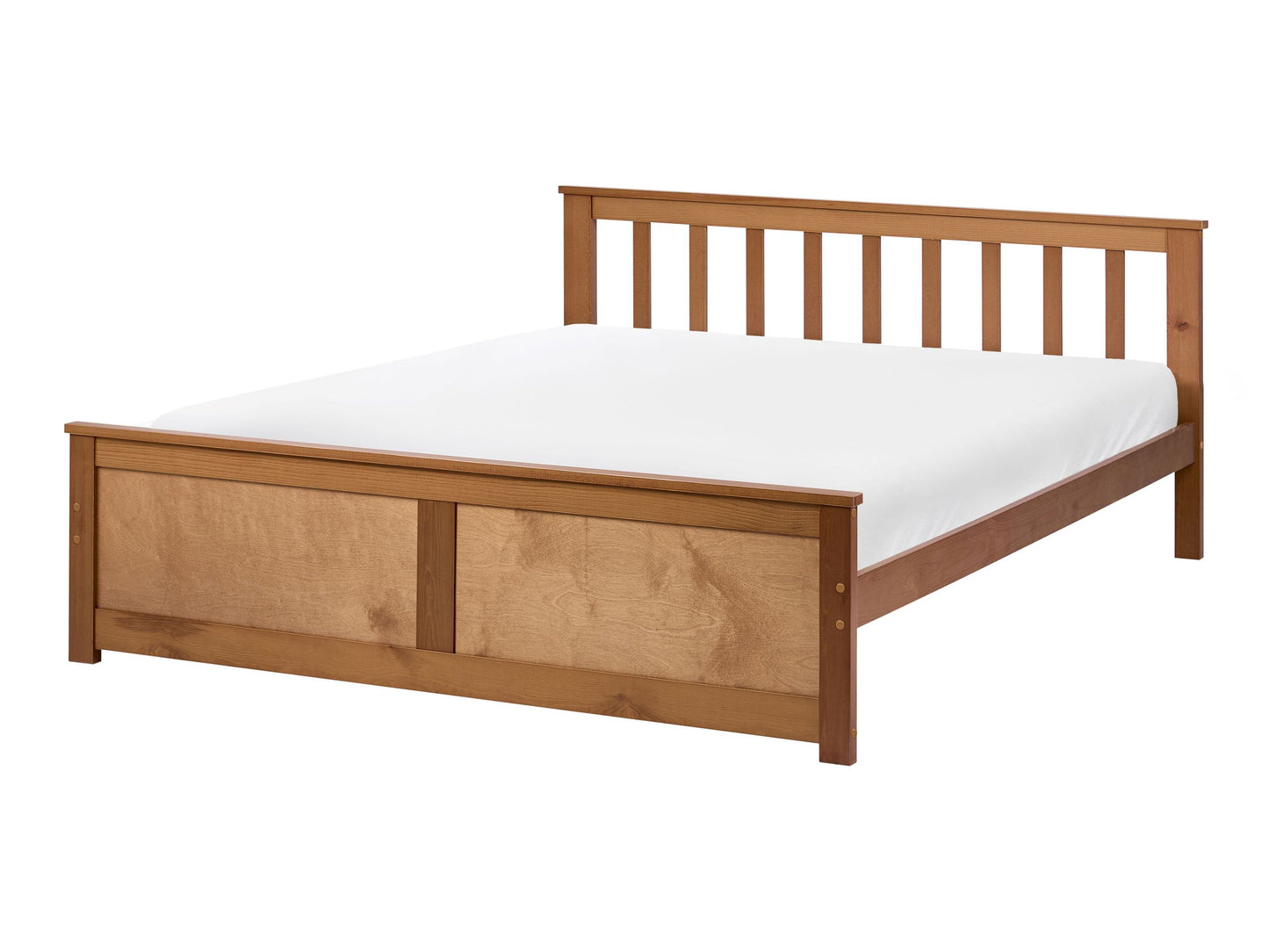 Pinecraft Bed Frame Brown Pine Wood EU 4ft Small Double Minimalist
