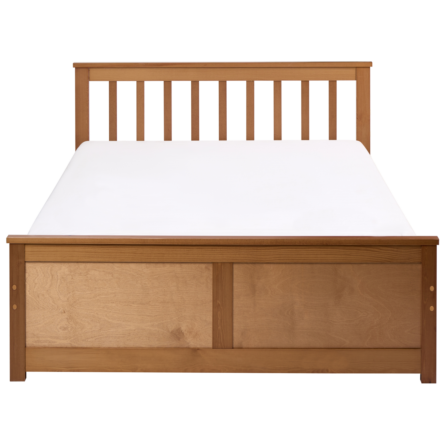 Pinecraft Bed Frame Brown Pine Wood EU 4ft Small Double Minimalist