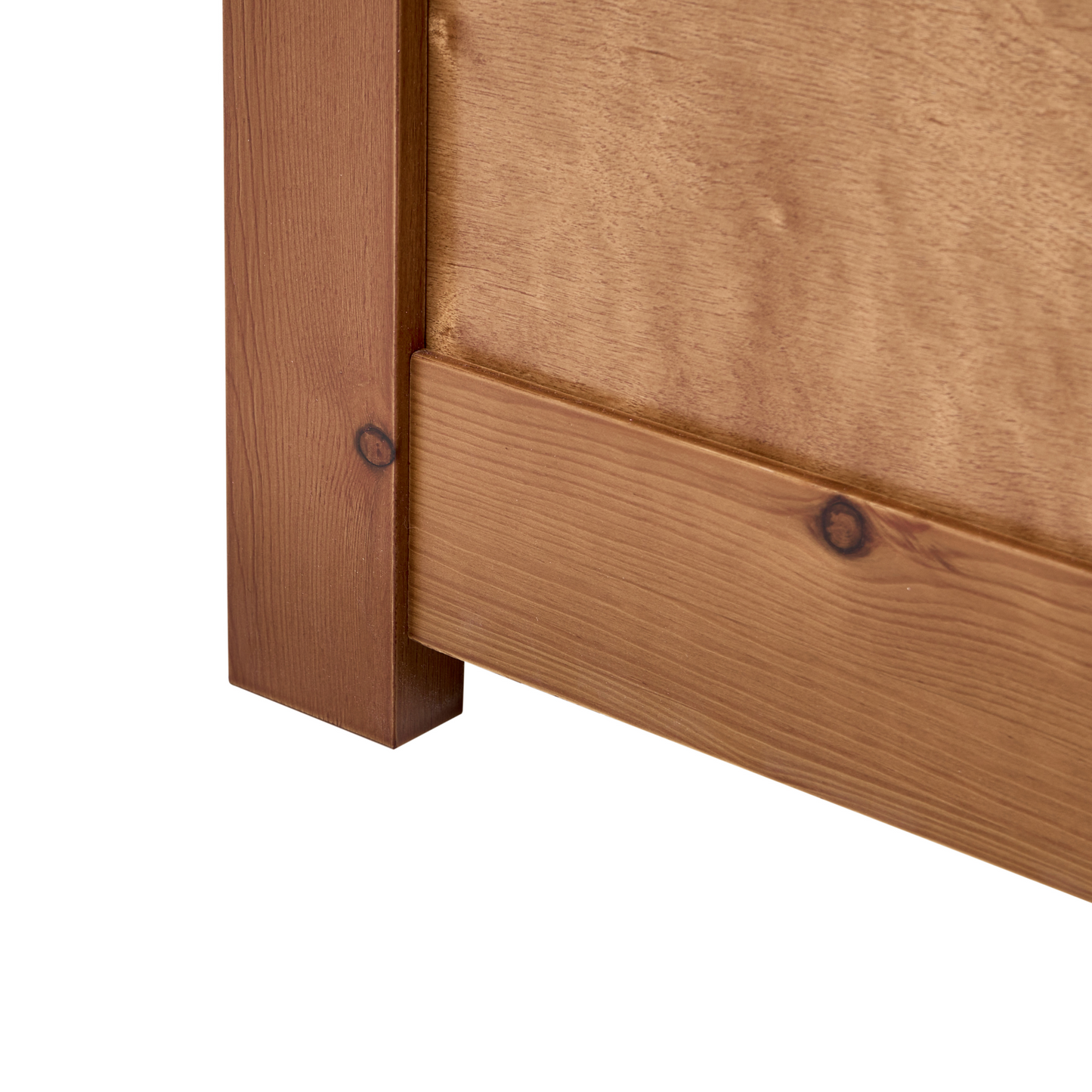 Pinecraft Bed Frame Brown Pine Wood EU 4ft Small Double Minimalist