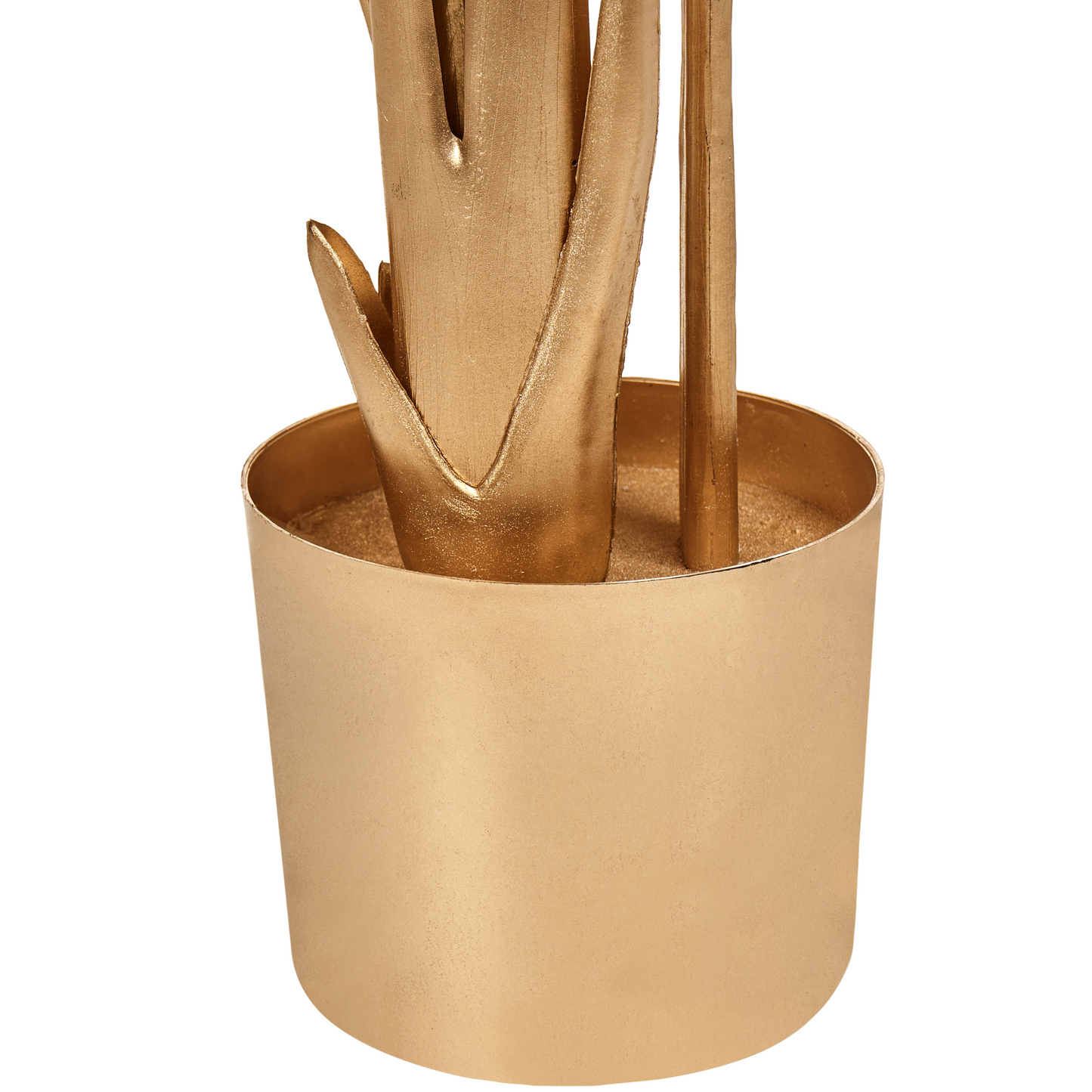 Artificial Banana Tree Gold 162cm Potted With Adjustable Leaves For Glam Indoor Decor