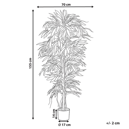 Luxe Decor 155cm Artificial Potted Plant Green With Realistic Foliage