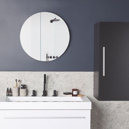 Black Bathroom Cabinet 88 x 40 x 35cm Modern