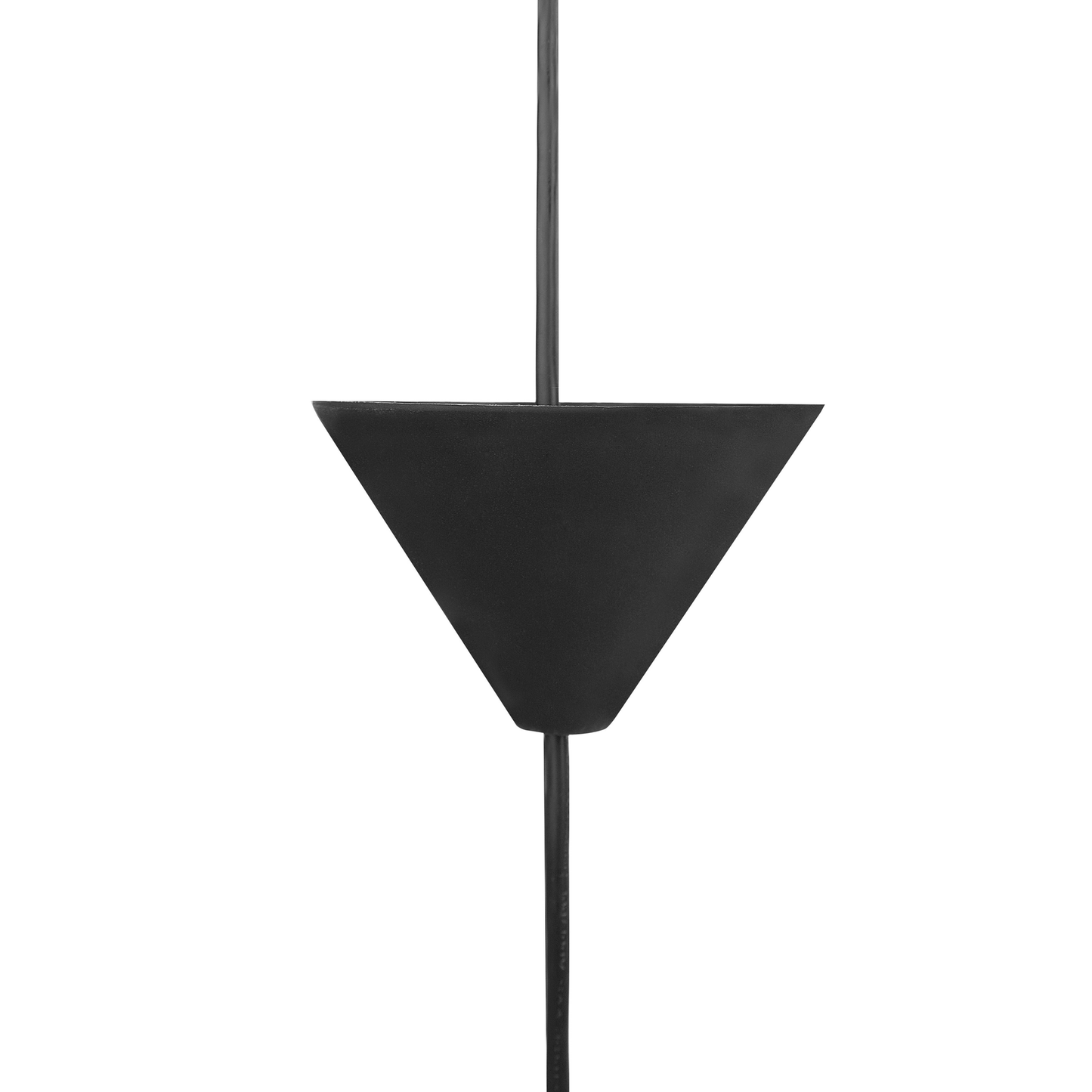 Pendant Lamp Black Plastic Pine Cone Shade