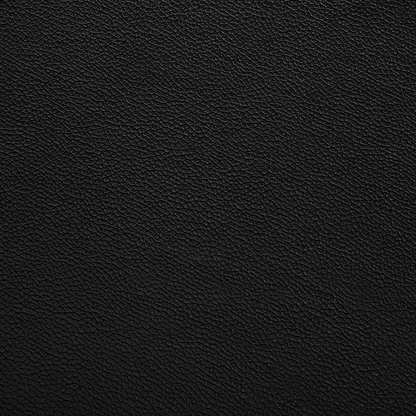 Luxor Black Genuine Leather Ottoman Footstool Rectangular