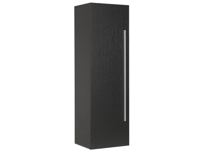 BrandX Bathroom Wall Cabinet Black MDF 132x40cm With 4 Shelves
