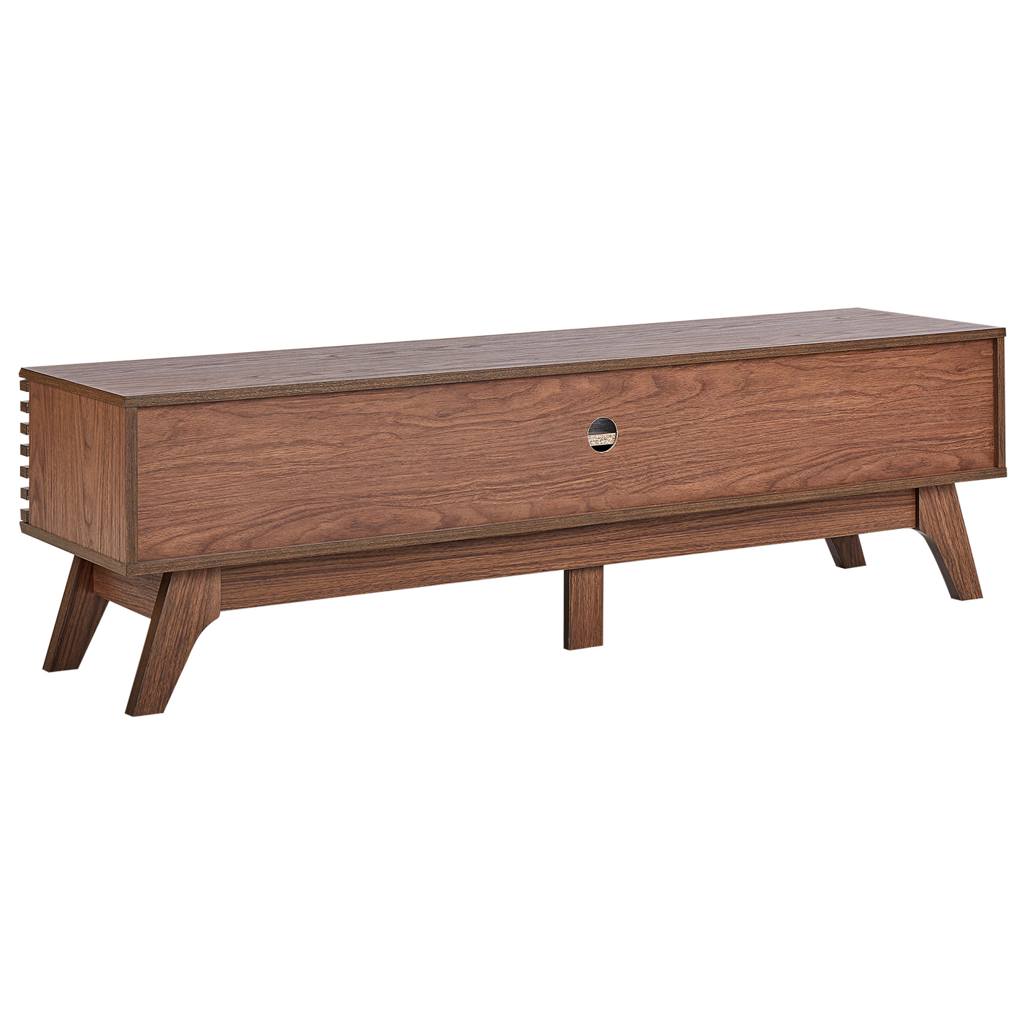 TV Stand Dark Brown Modern Storage Cabinet
