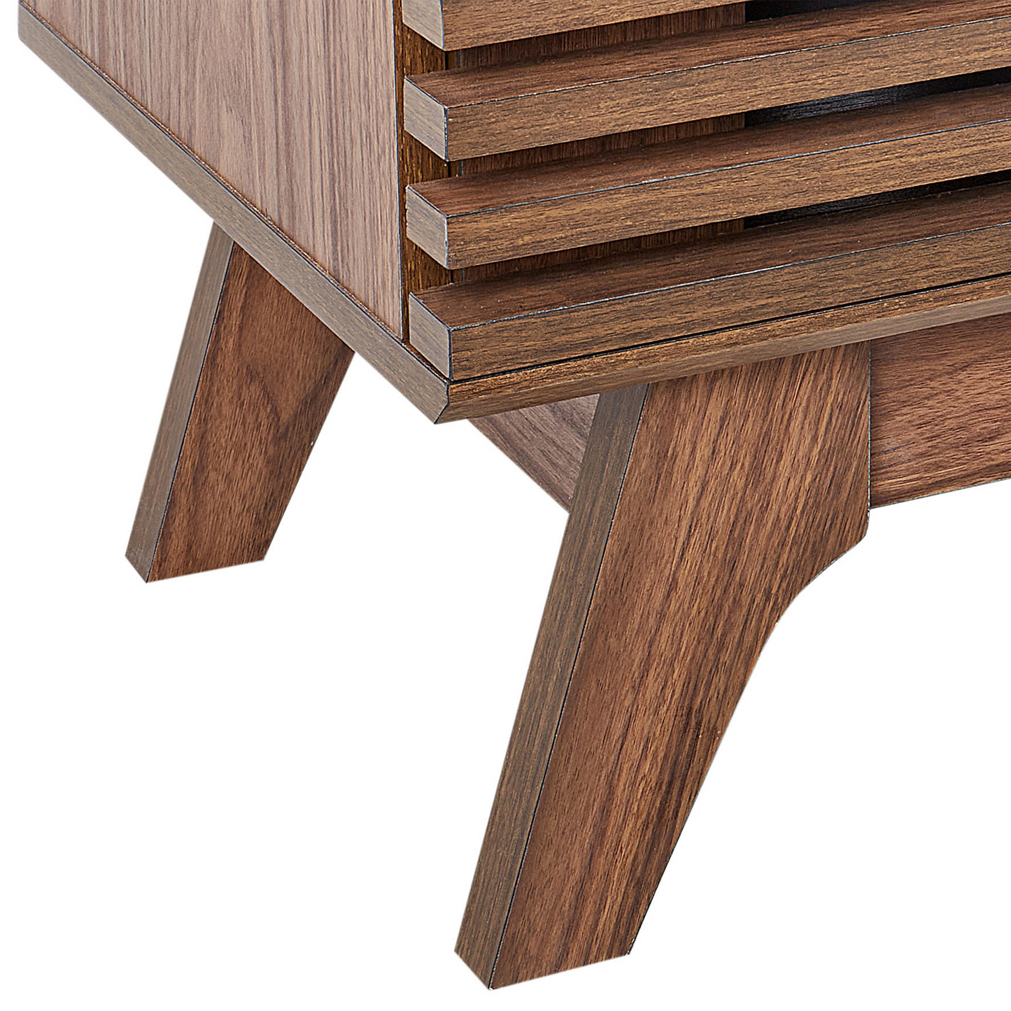 TV Stand Dark Brown Modern Storage Cabinet
