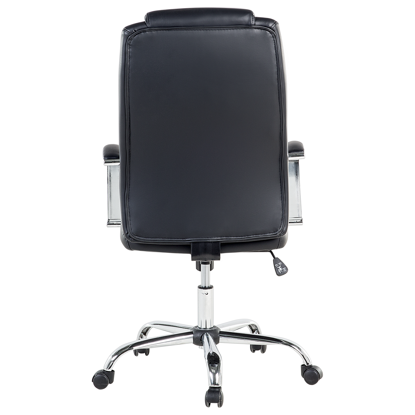 Office Chair Black Faux Leather Adjustable Tilting Swivel