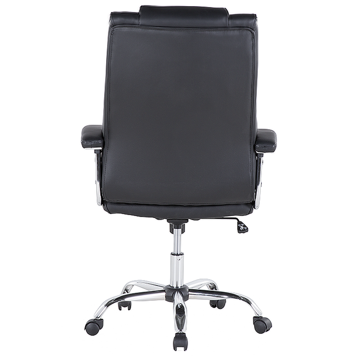 Office Executive Chair Black Faux Leather Swivel