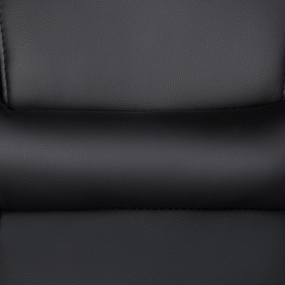 Office Executive Chair Black Faux Leather Swivel