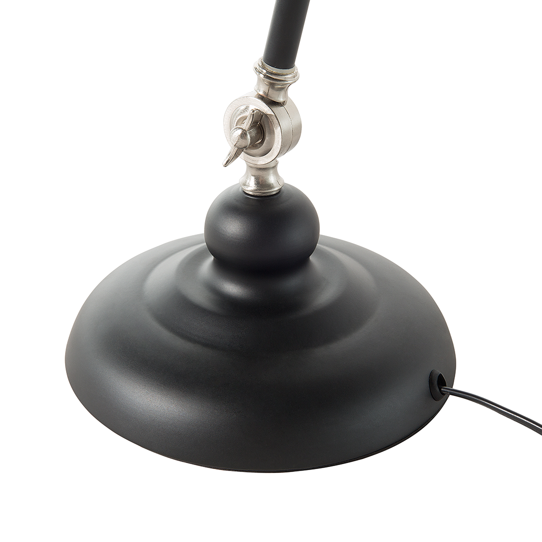 Desk Lamp Black Metal 80cm Adjustable Arm Table Lamp