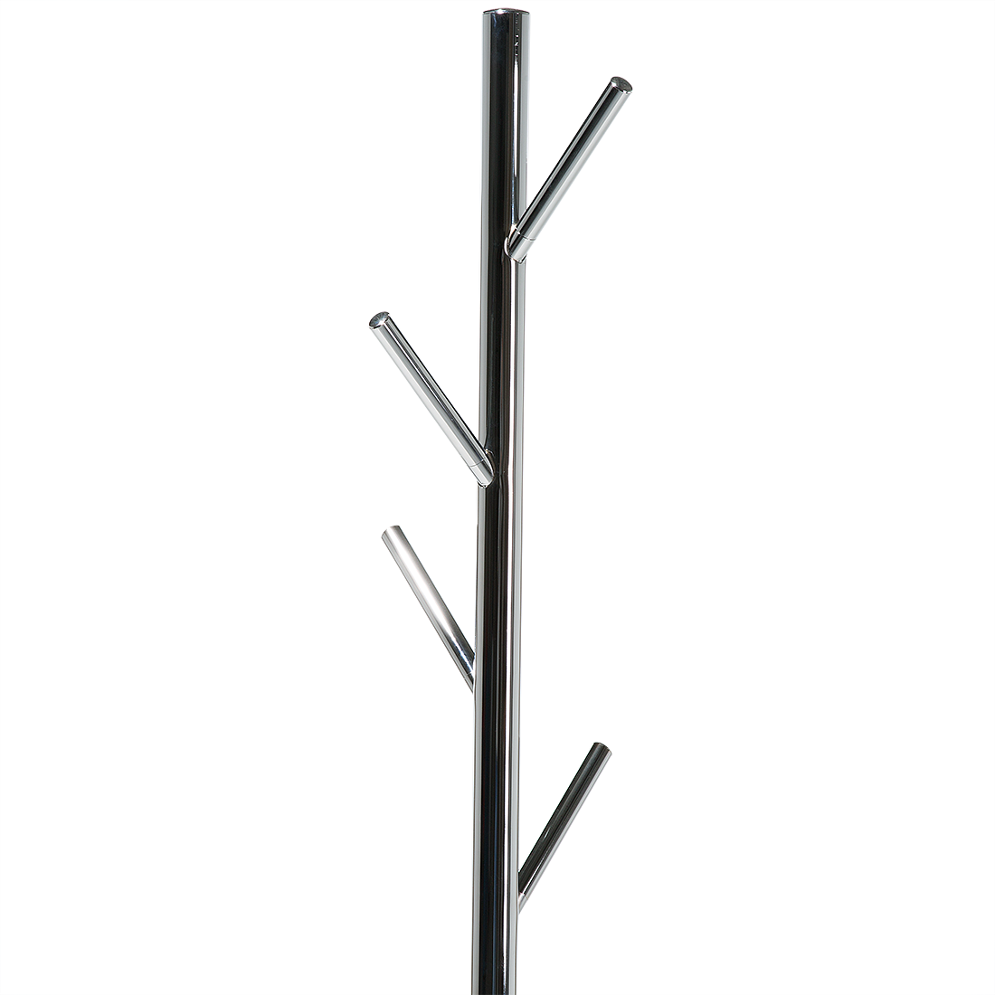 Living Coat Stand Silver Metal Hallway Rack With 5 Hooks