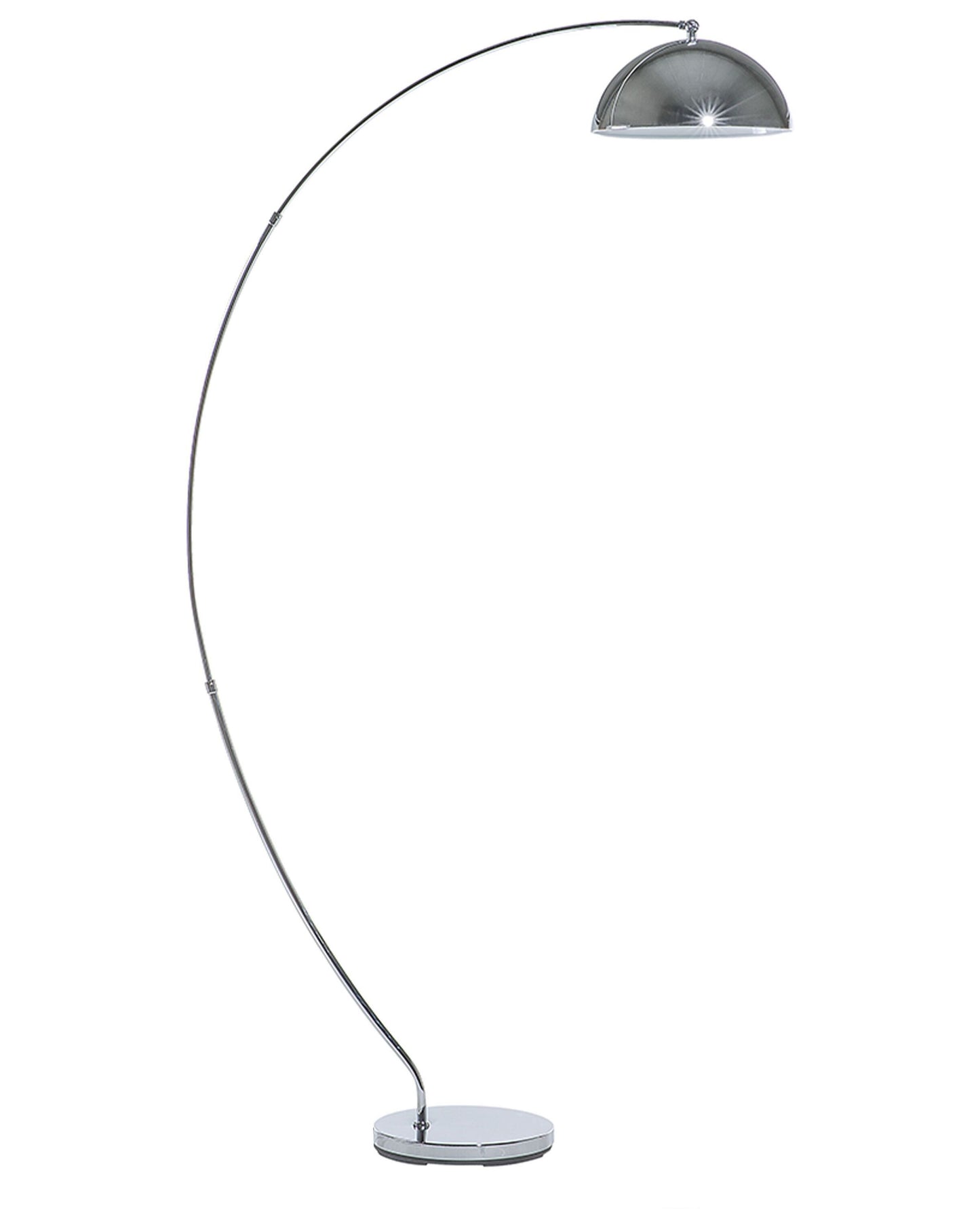 Arc Floor Lamp 188cm Silver Chrome Modern
