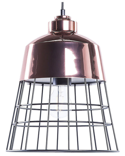 1 Light Pendant Ceiling Lamp Copper Industrial