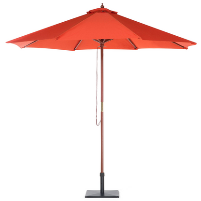 Garden Parasol Red 270cm Foldable Outdoor Modern