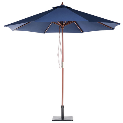 Birch Garden Parasol Blue 270cm Foldable Outdoor Shade