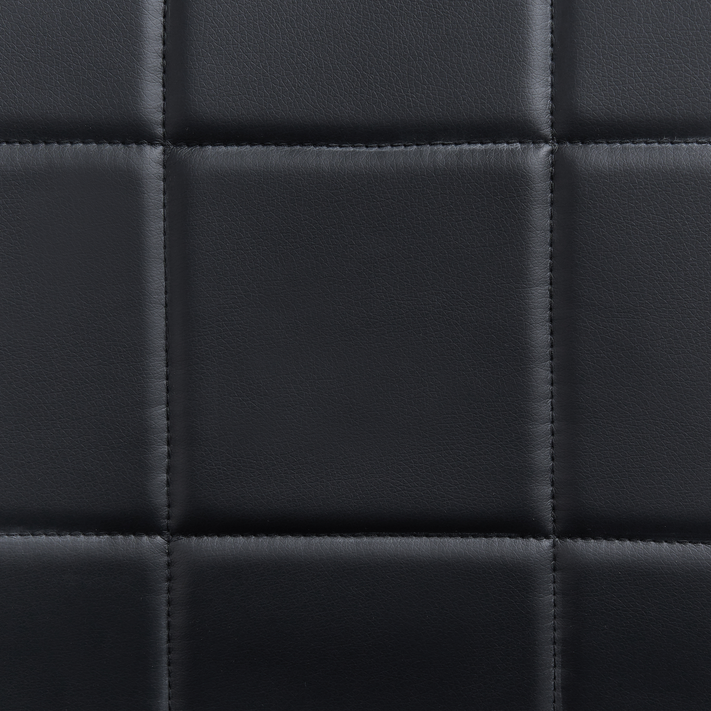 Set Of 2 Black Faux Leather Conference Chairs Chrome Legs