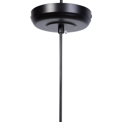 Copper Pendant Lamp With Black Wire Open Shade Industrial