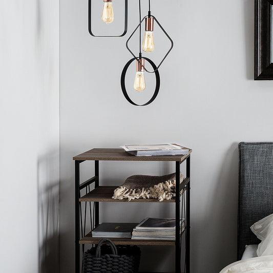 Geometric 3-Light Pendant Copper Bases