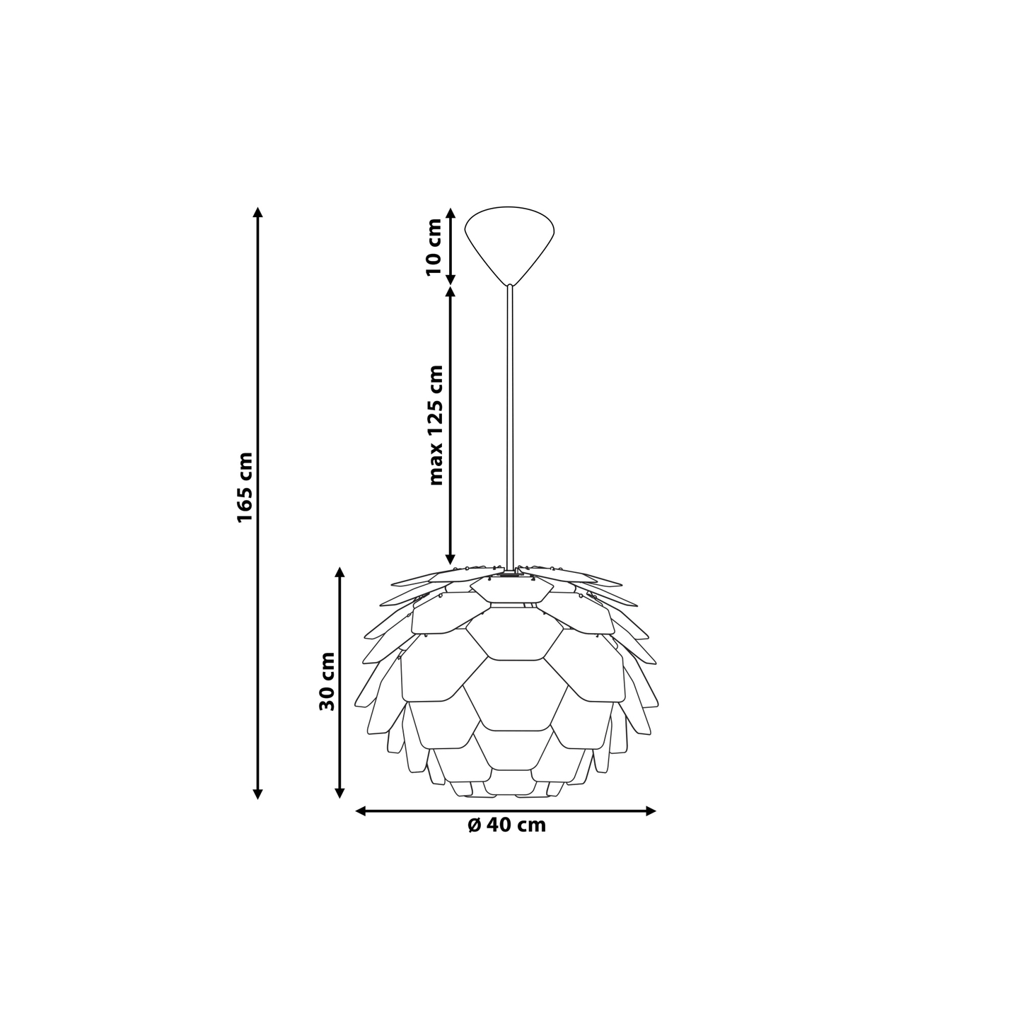 Nordic Glow Blue Pine Cone Shade Pendant Lamp