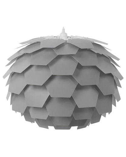 Pendant Lamp Grey Pine Cone Globe Shade Minimalist Ambient Lighting Fixture
