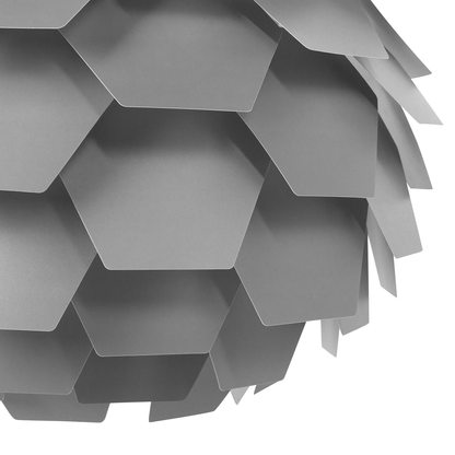 Pendant Lamp Grey Pine Cone Globe Shade Minimalist Ambient Lighting Fixture