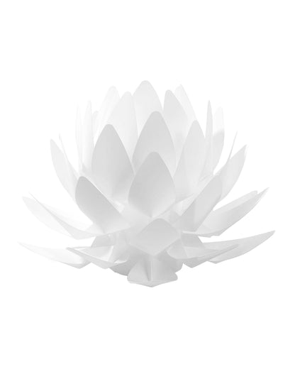 Table Lamp White Flower Shaped Minimalist 30cm