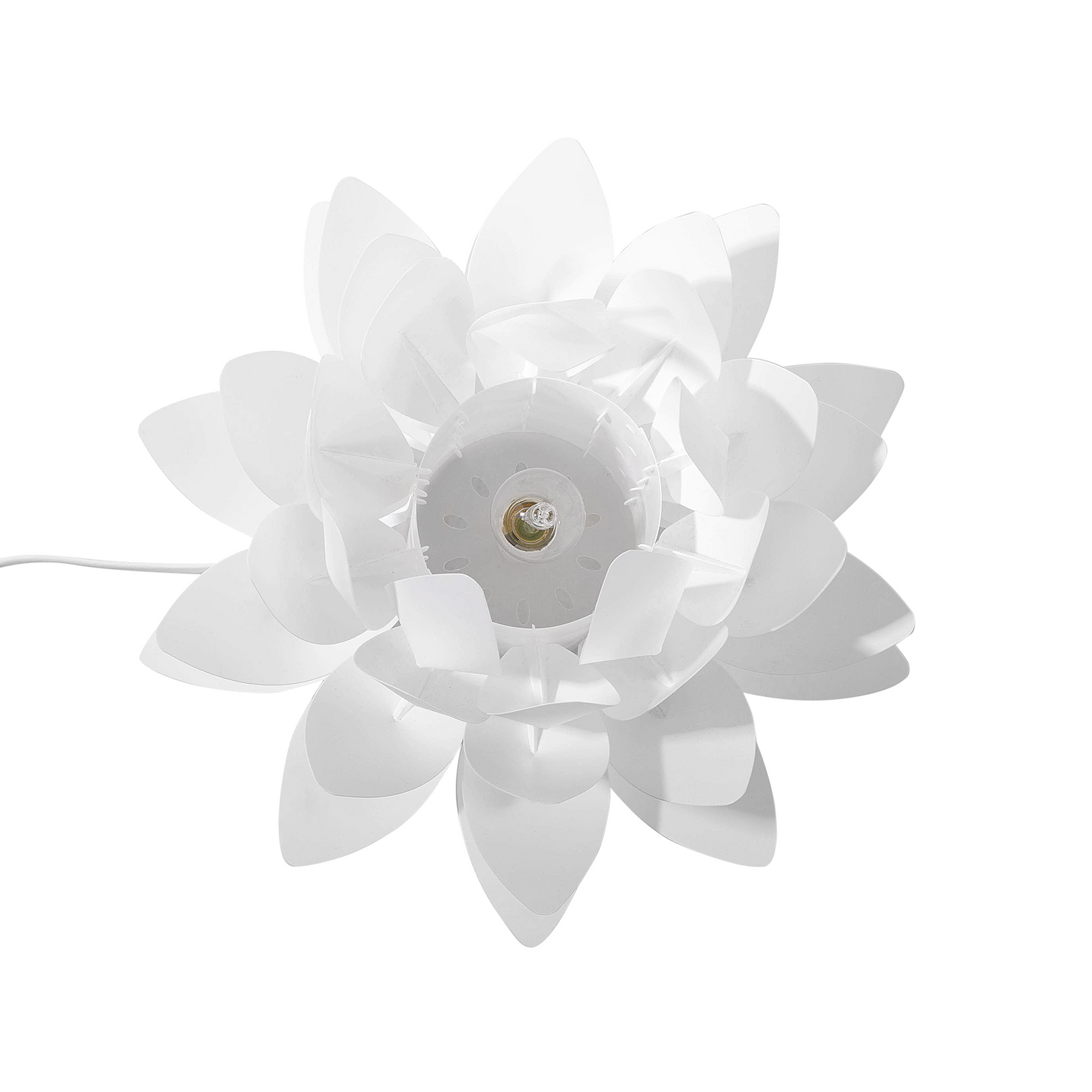 Table Lamp White Flower Shaped Minimalist 30cm