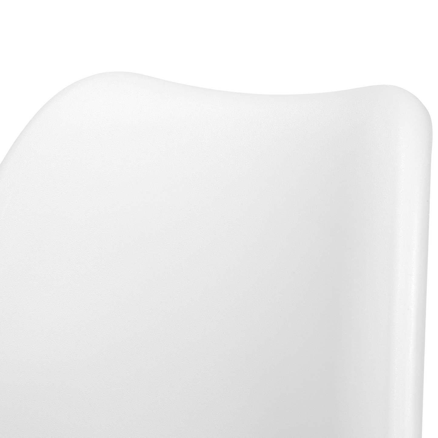 Nexa Home Set Of 2 White Faux Leather Dining Chairs Beech Wood Legs
