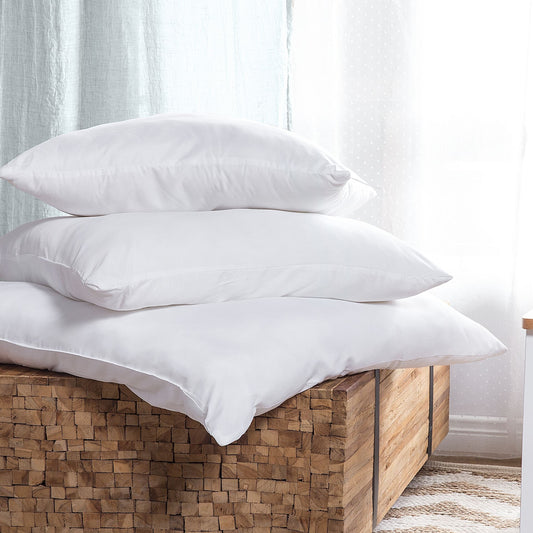 Premium Microfibre Bed Pillow 80 x 80cm White Soft Hypoallergenic