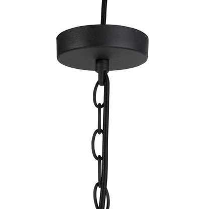 Lighting Ceiling Lamp 158cm Black Metal Pendant Industrial