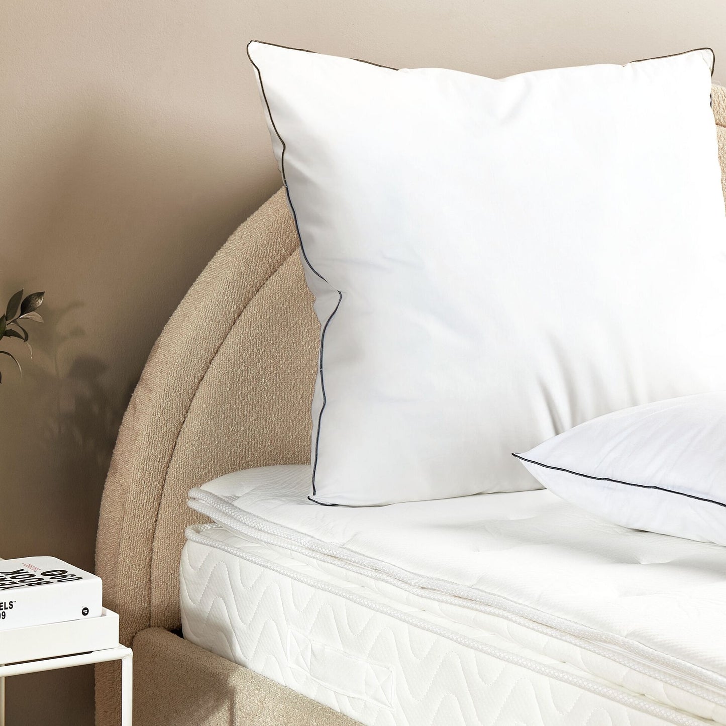 Pillow 80 x 80 White Japara Cotton Microfibre Fill