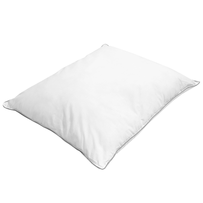White Bed Pillow Japara Cotton Cover 50 x 60cm Hypoallergenic Microfibre Fill Soft