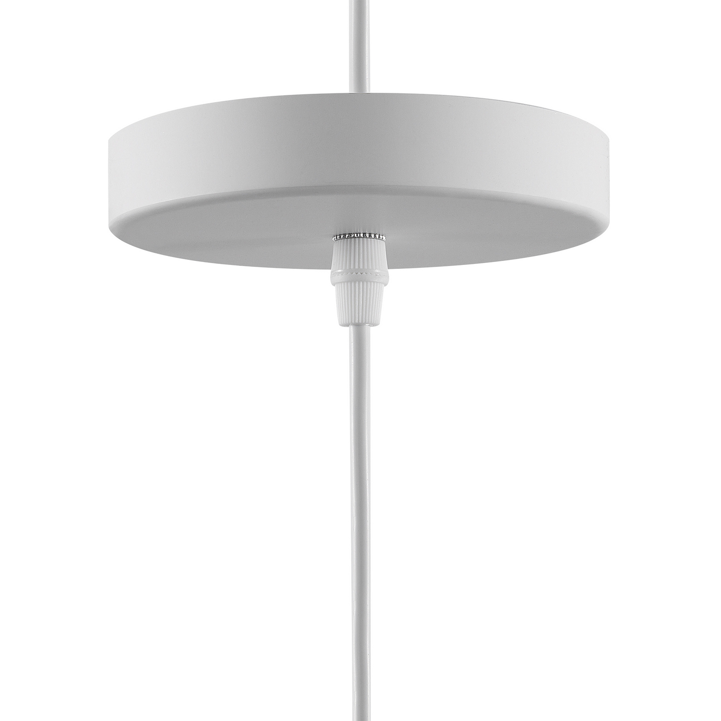 Hanging Light Pendant Lamp White Geometric Matte Wood Top