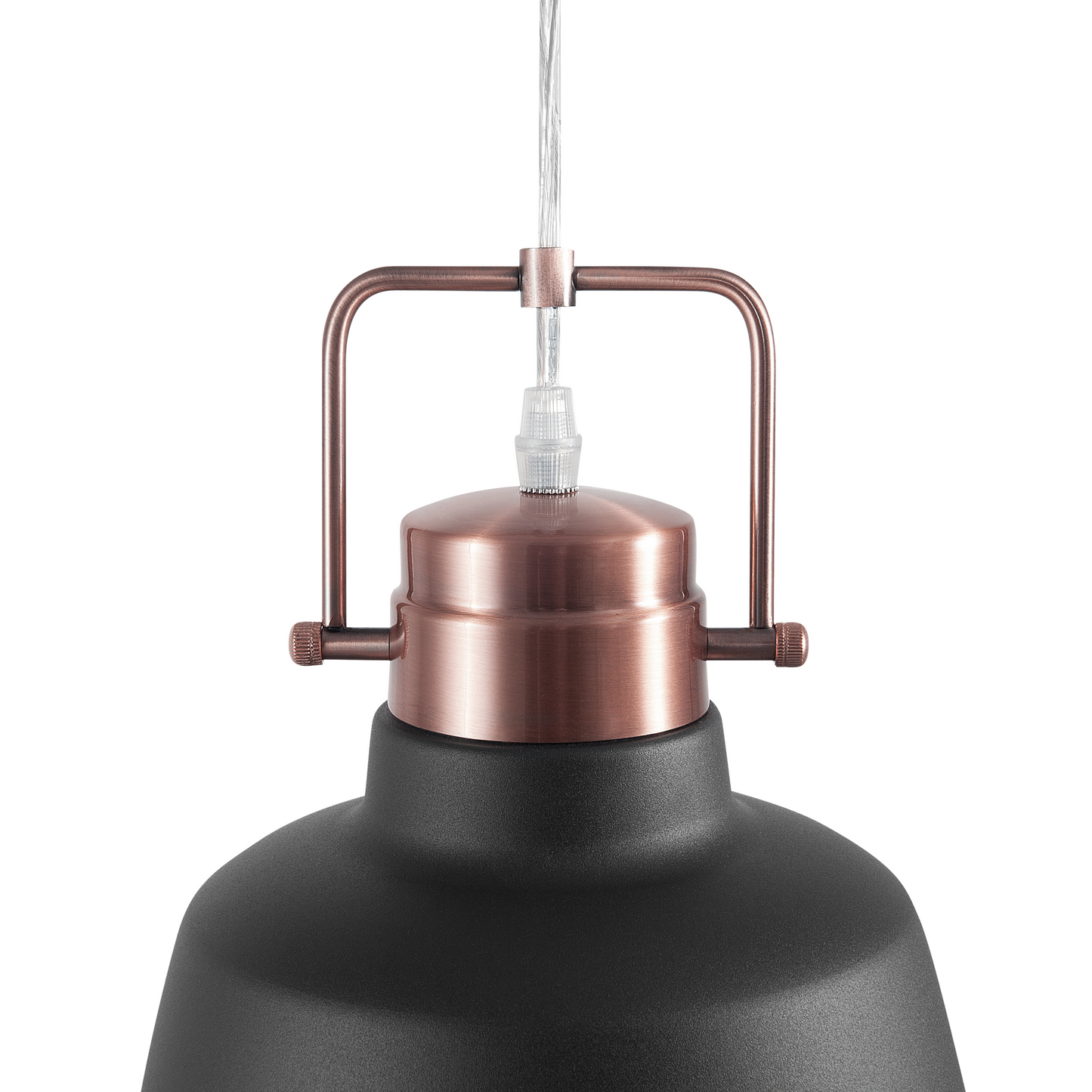 Graphite Grey Industrial Pendant Lamp 179cm