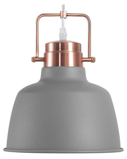 Factory Lamp Grey Metal Pendant Ceiling Light 179cm Industrial