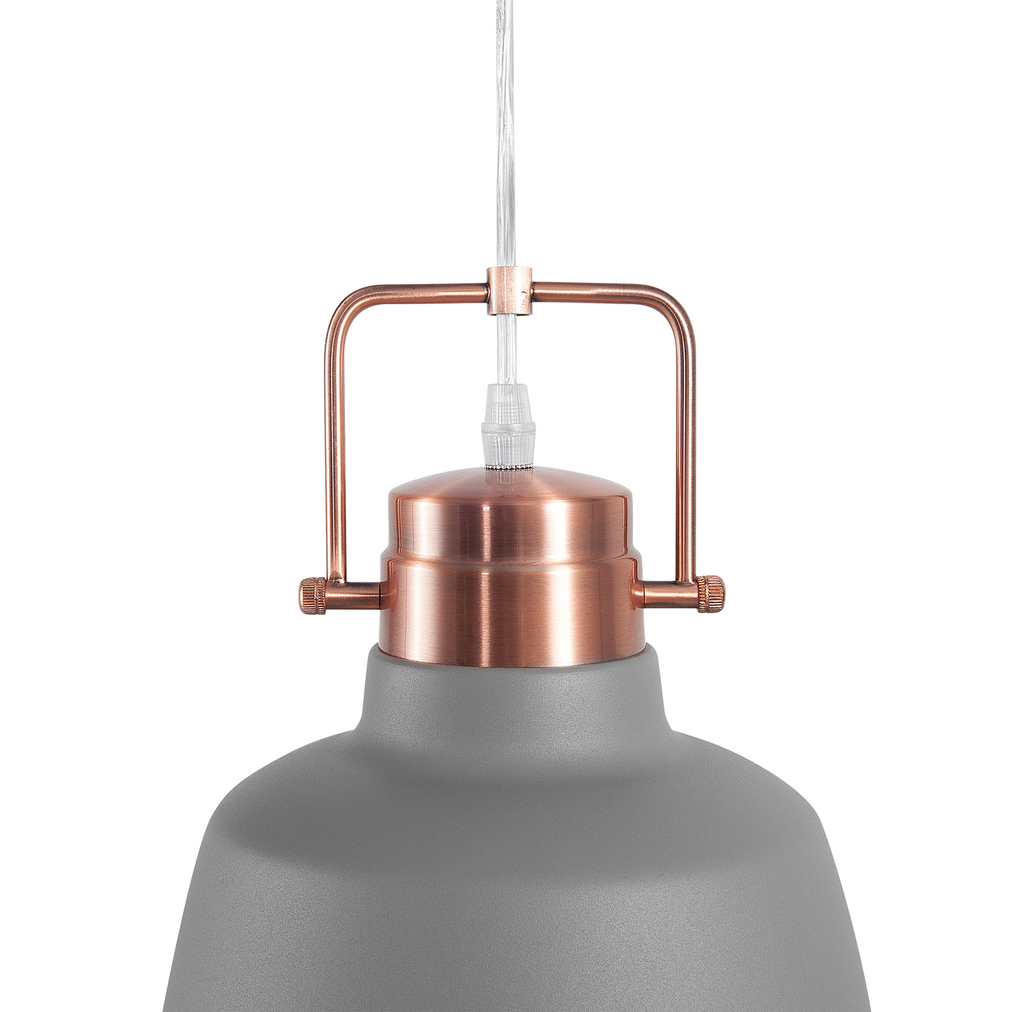 Factory Lamp Grey Metal Pendant Ceiling Light 179cm Industrial