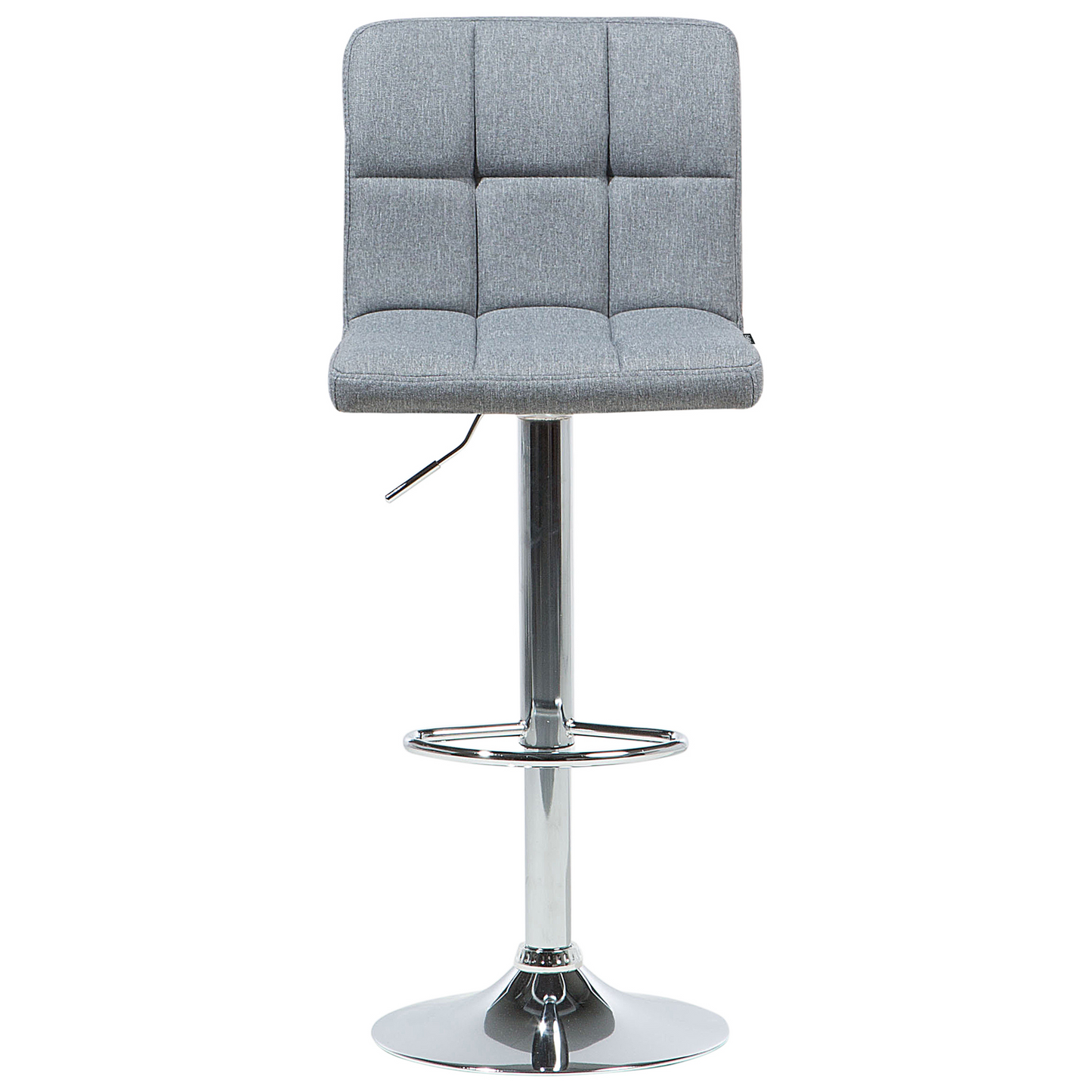 Monarch Grey Swivel Kitchen Bar Stools Set of 2 Adjustable Height