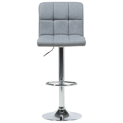 Monarch Grey Swivel Kitchen Bar Stools Set of 2 Adjustable Height