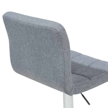 Monarch Grey Swivel Kitchen Bar Stools Set of 2 Adjustable Height