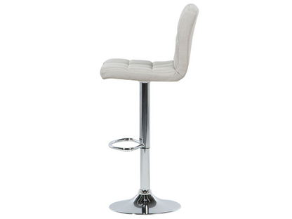 Kitchen Bar Stools Set Of 2 Beige Swivel Height Adjustable