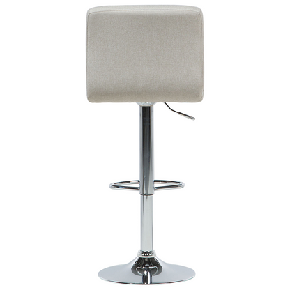 Kitchen Bar Stools Set Of 2 Beige Swivel Height Adjustable