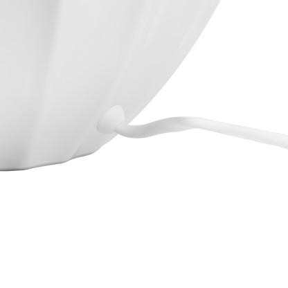 Bedside Table Lamp Off White Ceramic Base Polycotton Drum Shade