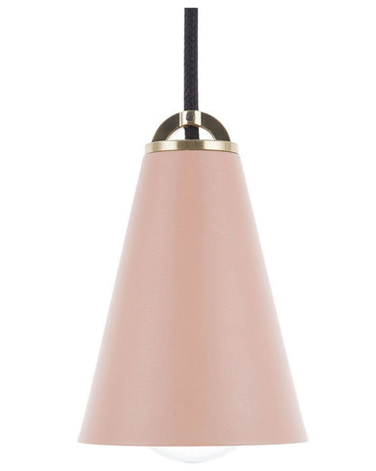 Pink Metal Pendant Lamp 168cm Retro Vintage Ceiling Light For Dining Room