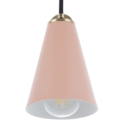Pink Metal Pendant Lamp 168cm Retro Vintage Ceiling Light For Dining Room